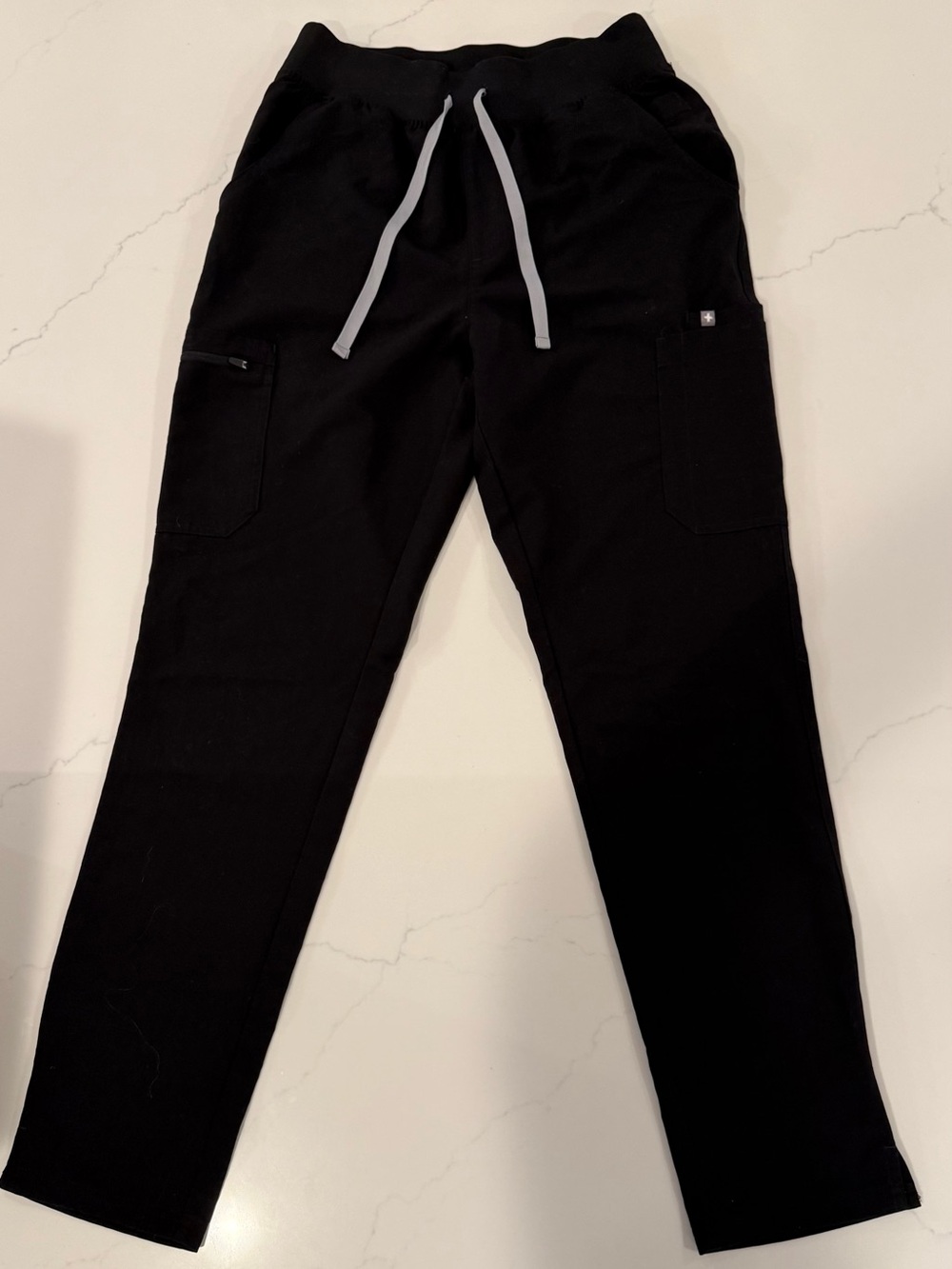 FIGS Yola High Rise Slim Scrub Pants, Black, Size Medium-Tall, EUC